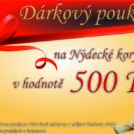 Dárkový poukaz v hodnotě 500 Kč